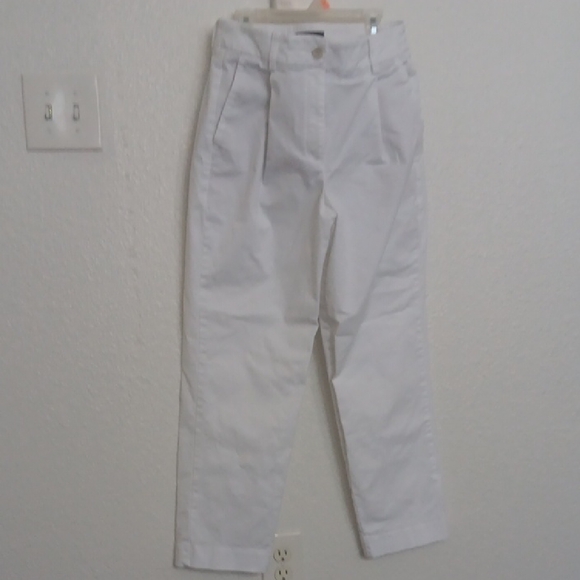 Express White Trousers with Button Detail - Picture 5 of 10